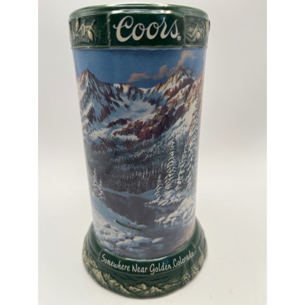 Coors Somewhere Near Golden Colorado Collector Stein 2nd Edition 2004 COA Box